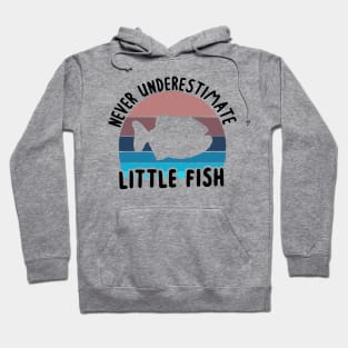 Underestimated little fish piranha boy saying Hoodie